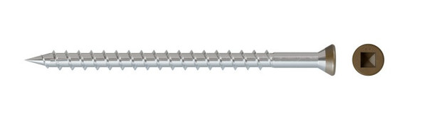 DTH212S305BR01 Quik Drive Trim-Head Collated SS Decking Screws-Sharp Point (Carton of 1000pcs) Brown01