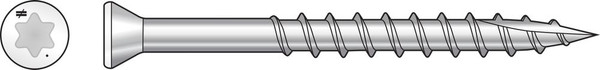 S07225FT5WH01 Trim-Head Screw, 6-Lobe Drive (5LB) White01