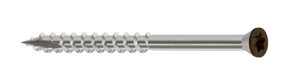 S07225FTPBR01 Trim-Head Screw, 6-Lobe Drive (350pc Pack) Brown01