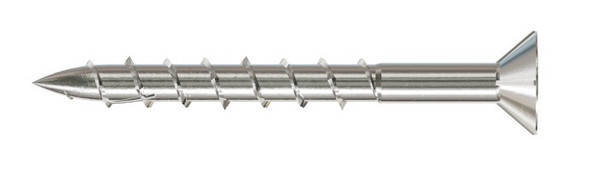 S08200WPP Deck-Drive DWP Wood SS Screw, Flat Head (Box of 350pcs)