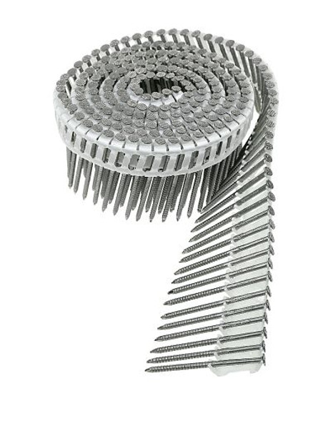 S13A200IPC 15° Inserted Plastic Coil, Full Round Head, Ring Shank Nails (Carton of 3200pcs)