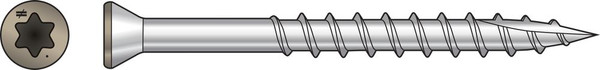 T07162FT70TN02 Trim-Head Screw, 6-Lobe Drive (70pc Pack) Tan02