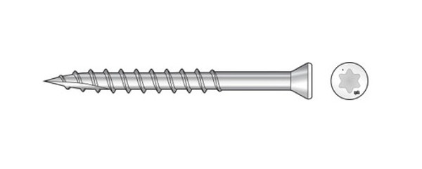 T07162FTPWH01 Trim-Head Screw, 6-Lobe Drive (350pc Pack) White01