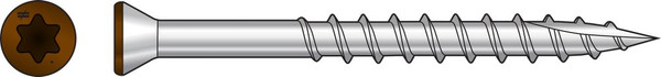 T07225FT70TN01 Trim-Head Screw, 6-Lobe Drive (70pc Pack) Tan01