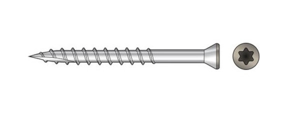 T07225FTPGR01 Trim-Head Screw, 6-Lobe Drive (350pc Pack) Gray01