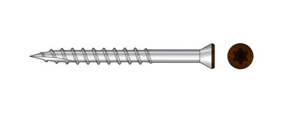 T07225FTPRD01 Trim-Head Screw, 6-Lobe Drive (350pc Pack) Red01