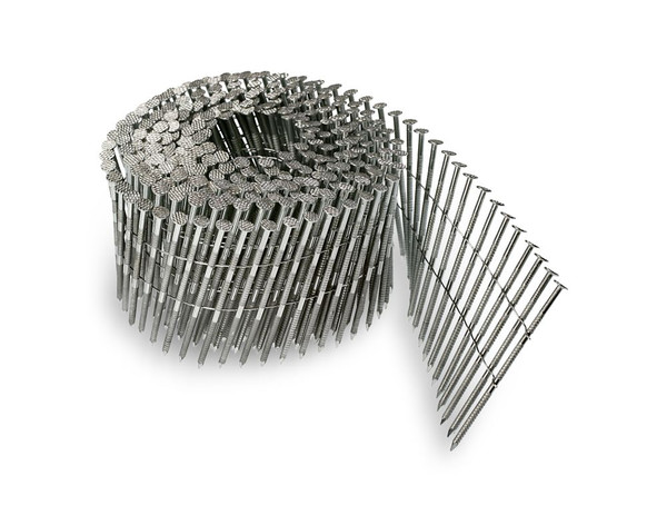 T13A225SNJ 15° Wire Coil, Full Round Head, Ring-Shank Siding Nail (1800pc Carton)
