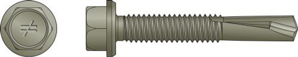 XQ1B1214-3.5K Self Drilling X Metal Screw (Carton of 3500pcs)