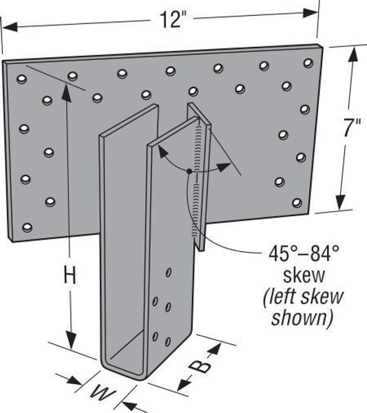 HHSUQ1.81/11-SDS Heavy Severe Skewed Hanger