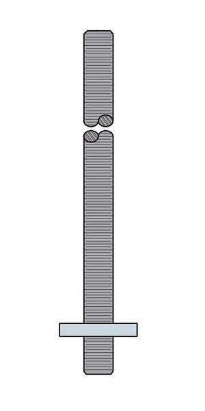SAR10H-30-HDG Shallow Anchor Rod