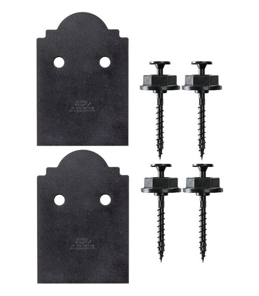 APB66DSP Decorative Post Base Side Plate (Box of 2pcs) w/ Fasteners