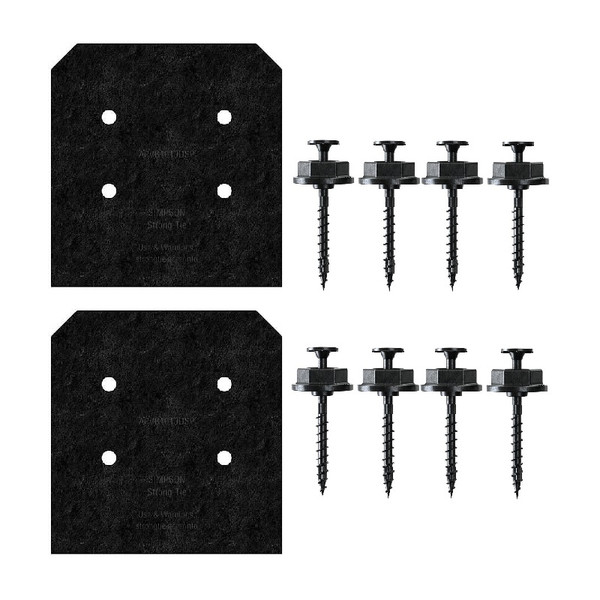 APVB1010DSP Decorative Post Base Side Plate (Box of 2pcs) w/ Fasteners