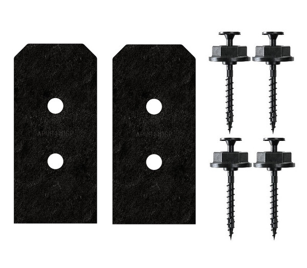 APVB44DSP Decorative Post Base Side Plate (Box of 2pcs) w/ Fasteners