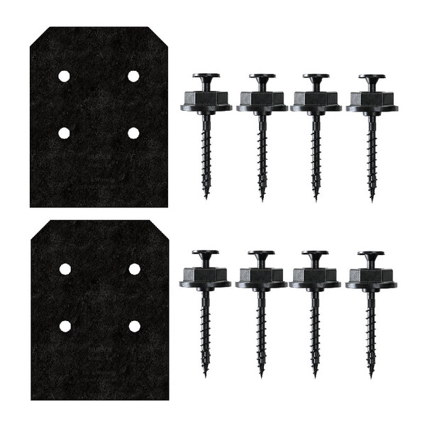 APVB88DSP Decorative Post Base Side Plate (Box of 2pcs) w/ Fasteners