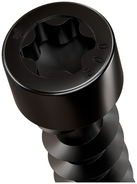 SDCFC10X300-R25 SDCFC TIMBER-CF Screw (Box of 25pcs)