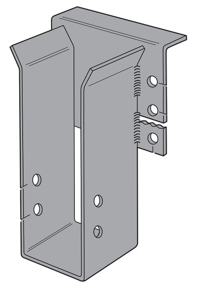 MEG5 Medium Beam and Glulam Top-Flange Hanger (Choose Height)