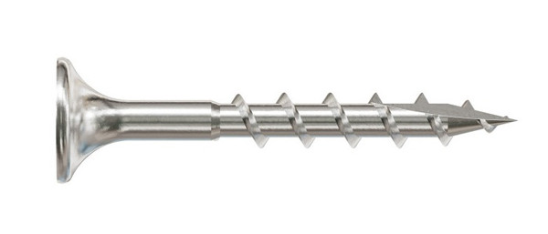 S06125D100 Bugle-Head Wood Screw, Square Drive (Pack of 100pcs)