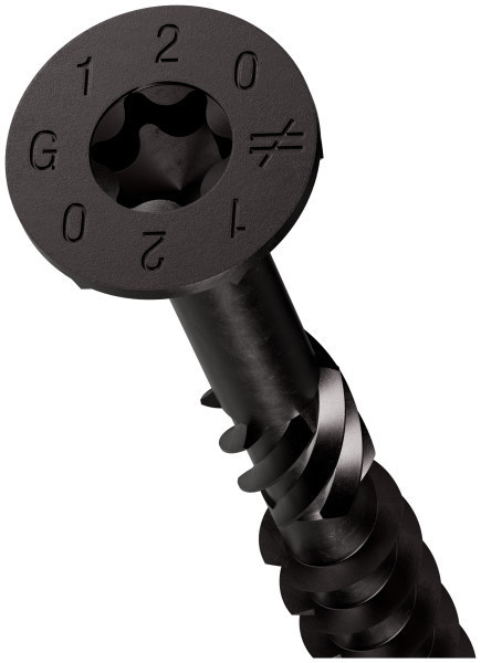 SDCP8X120-R50 SDCP TIMBER-CP Screw (Black E-Coat) (Box of 50pcs)