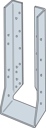 Simpson Strong-Tie HUCQ412-SDS - Heavy Face-Mount Concealed-Flange Joist Hanger for 4x12 w/ Screws