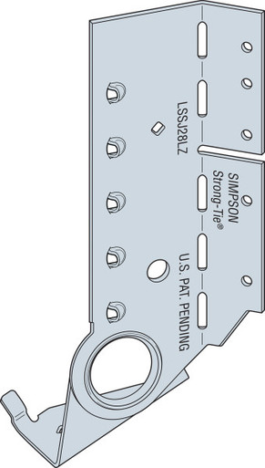 LSSJ28LZ Face-Mount Adjustable Light Slopeable/Skewable Jack Hanger
