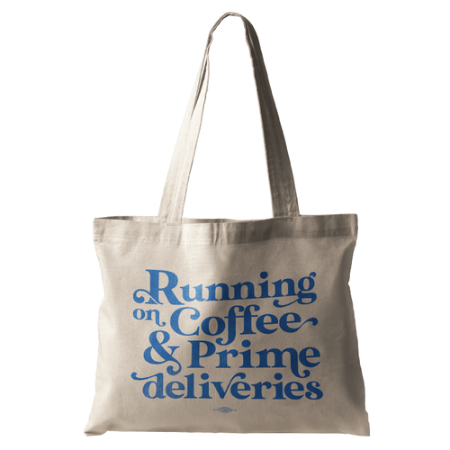 Running On Coffee (Natural Canvas Tote)