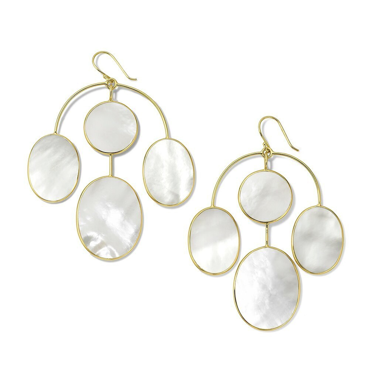 Nest Jewelry Mother-of- Mini Chandelier Earrings - Pearl | Editorialist