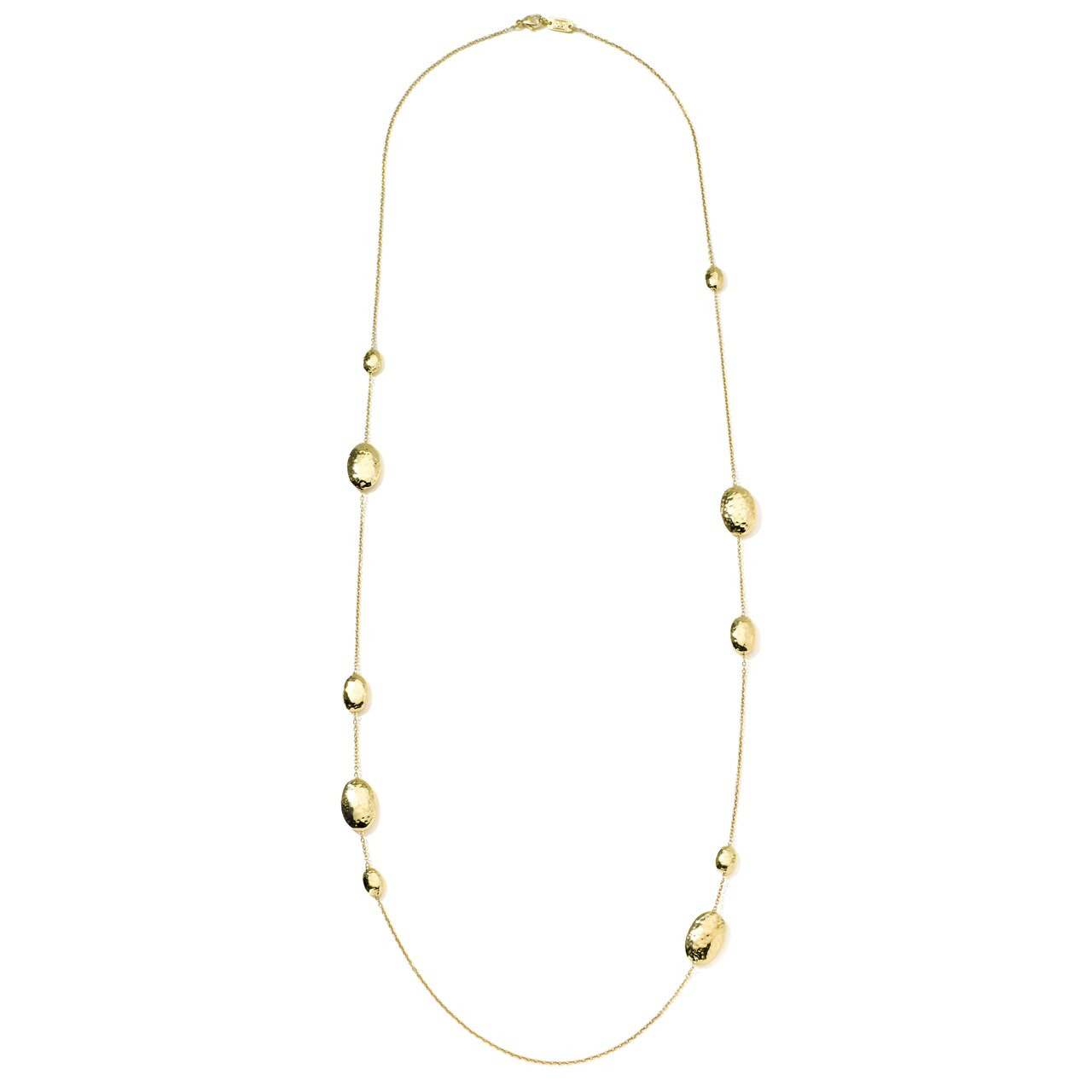 IPPOLITA Classico Long Hammered Multi Station Layering Necklace in 18K Gold