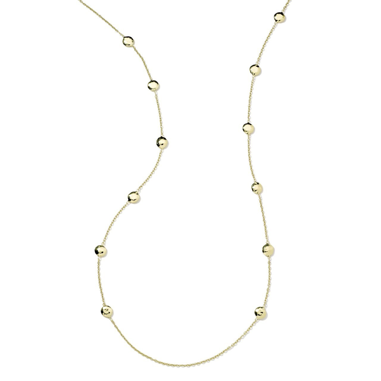 IPPOLITA Classico Long Hammered Pinball Layering Necklace in 18K Gold