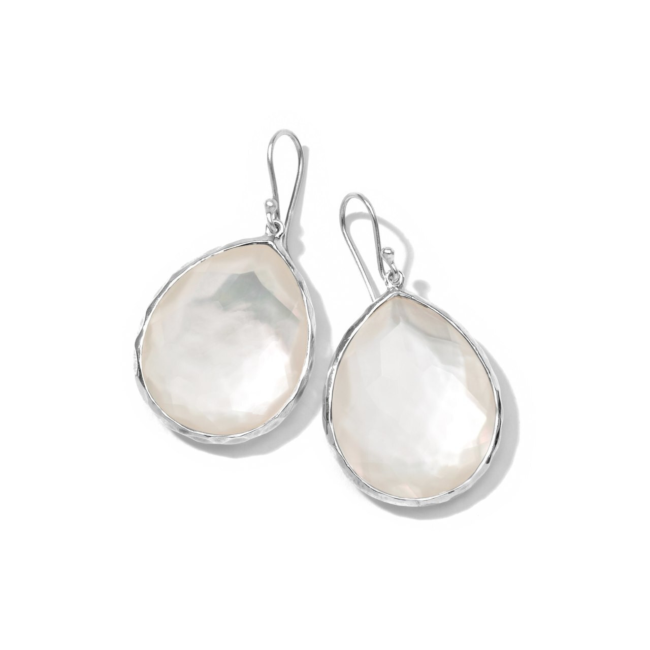 Large Teardrop Earrings in Sterling Silver