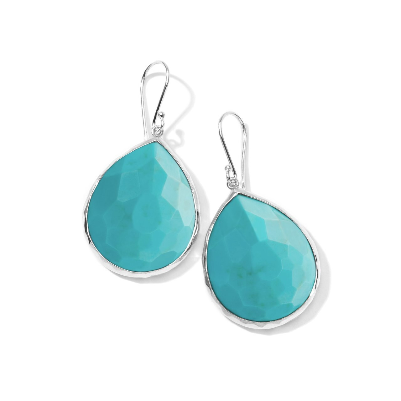 Large Teardrop Earrings in Sterling Silver