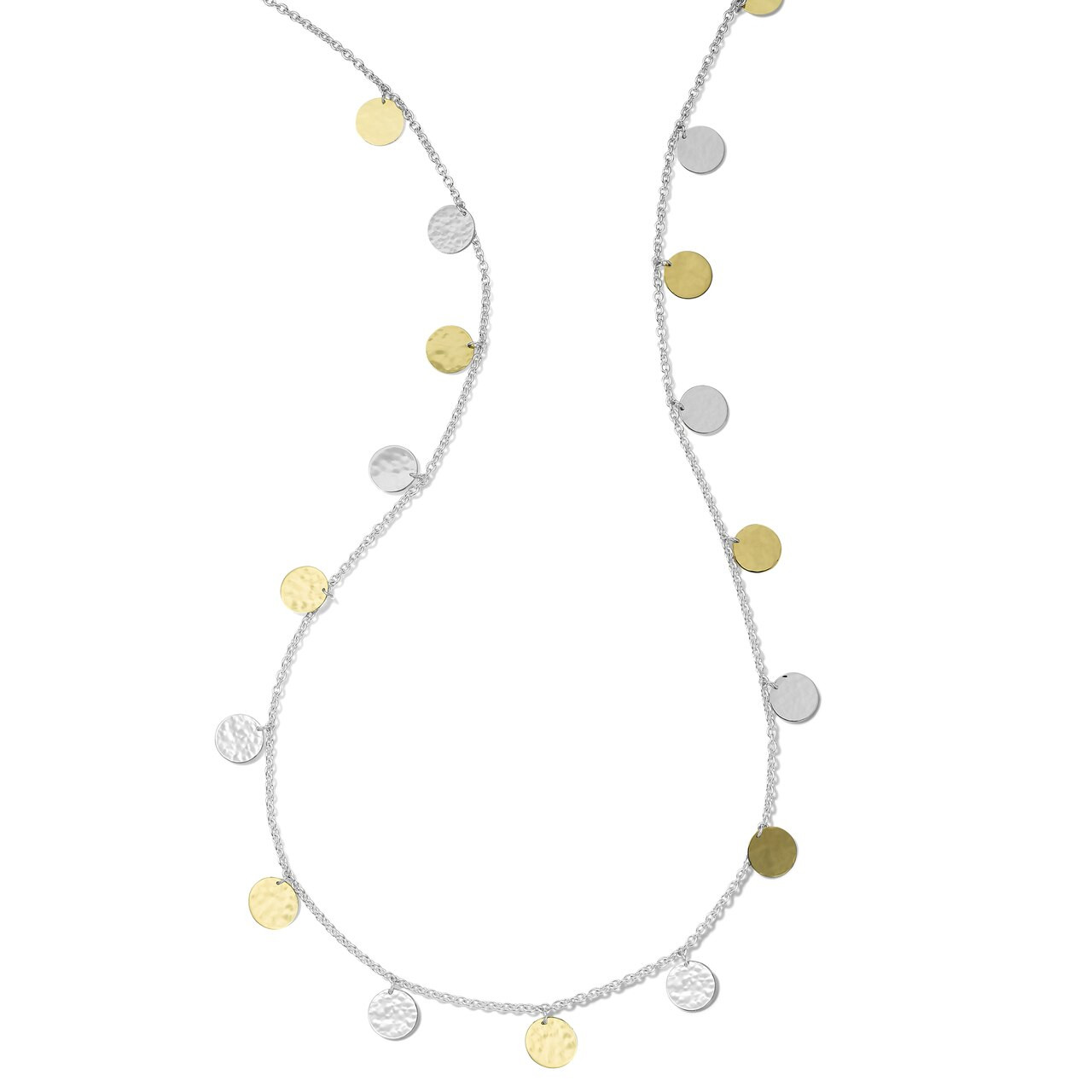 Amazon.com: 14k Hammered Gold Disc Necklace : Handmade Products