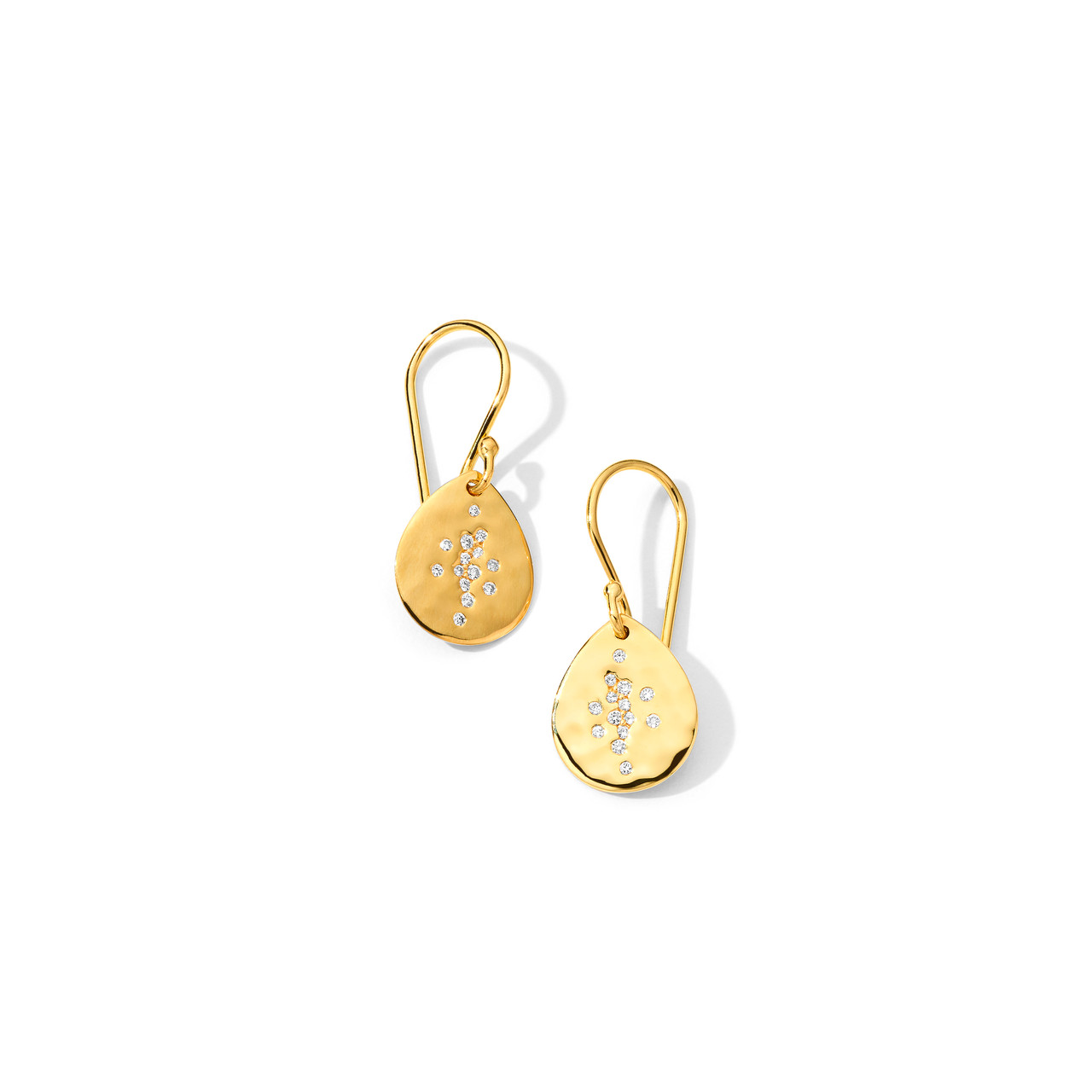 Yellow Gold 18k with Butterfly Baby Girl Earrings