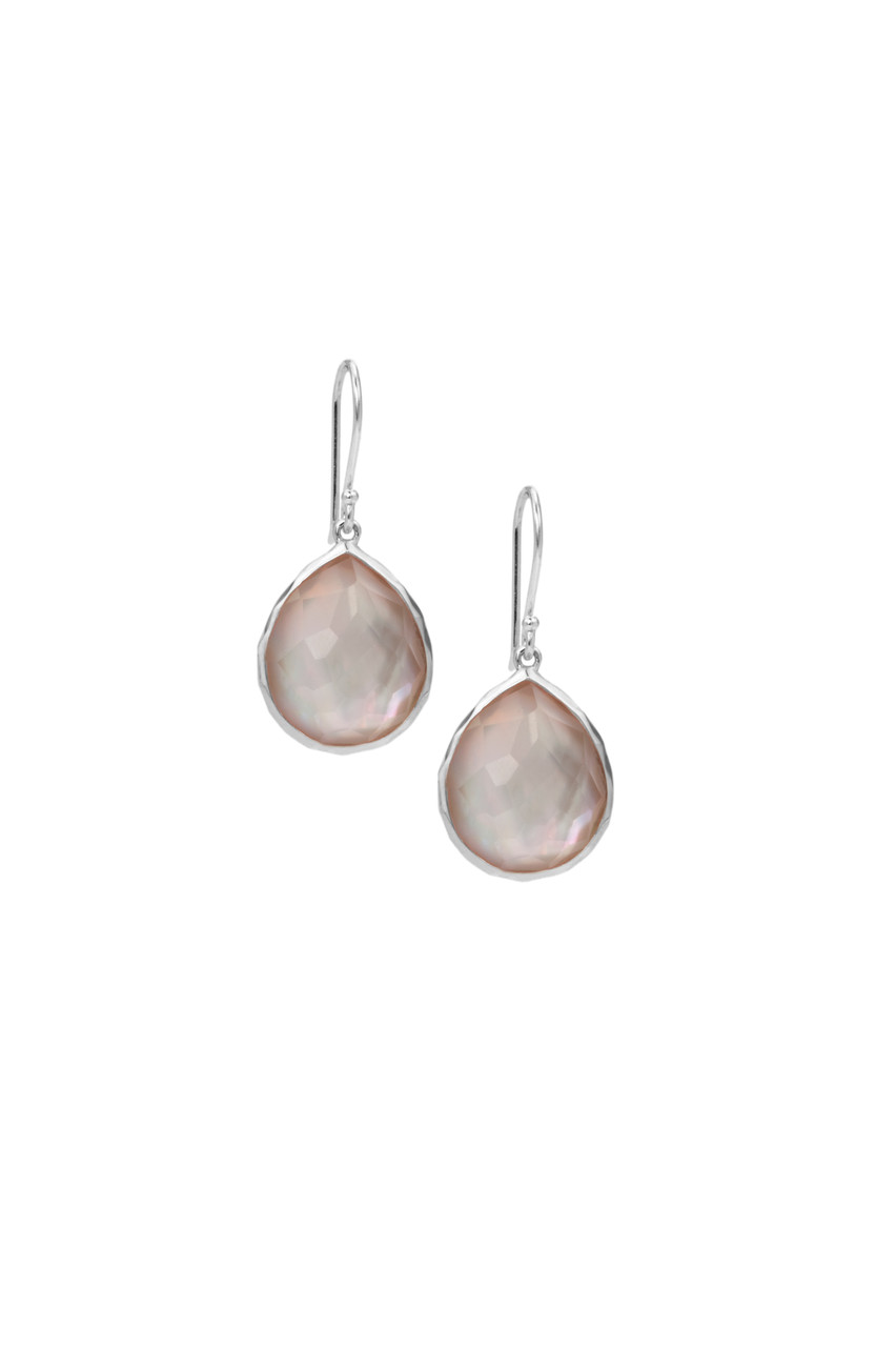 925 Rock Candy®Teardrop Earings in BrownShell Doublet