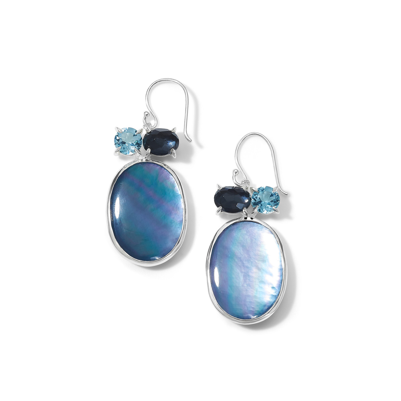 Boho Blue Water Drop Crystal Dangle Earrings – Crystal Candle Hub
