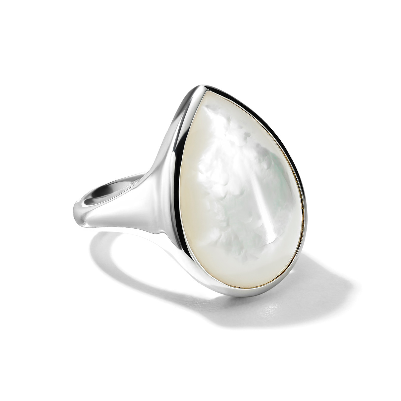 Sculptured Teardrop Ring in Sterling Silver