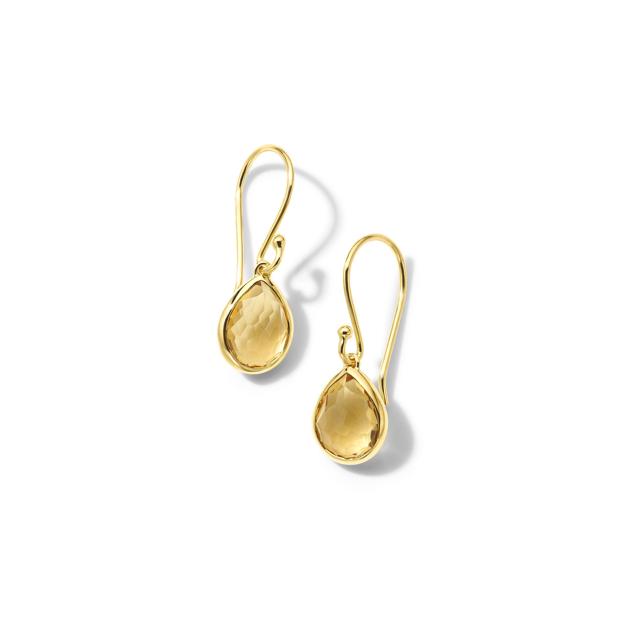 Buy Natural Citrine Dangle Earrings in 14k Solid Gold | Chordia Jewels