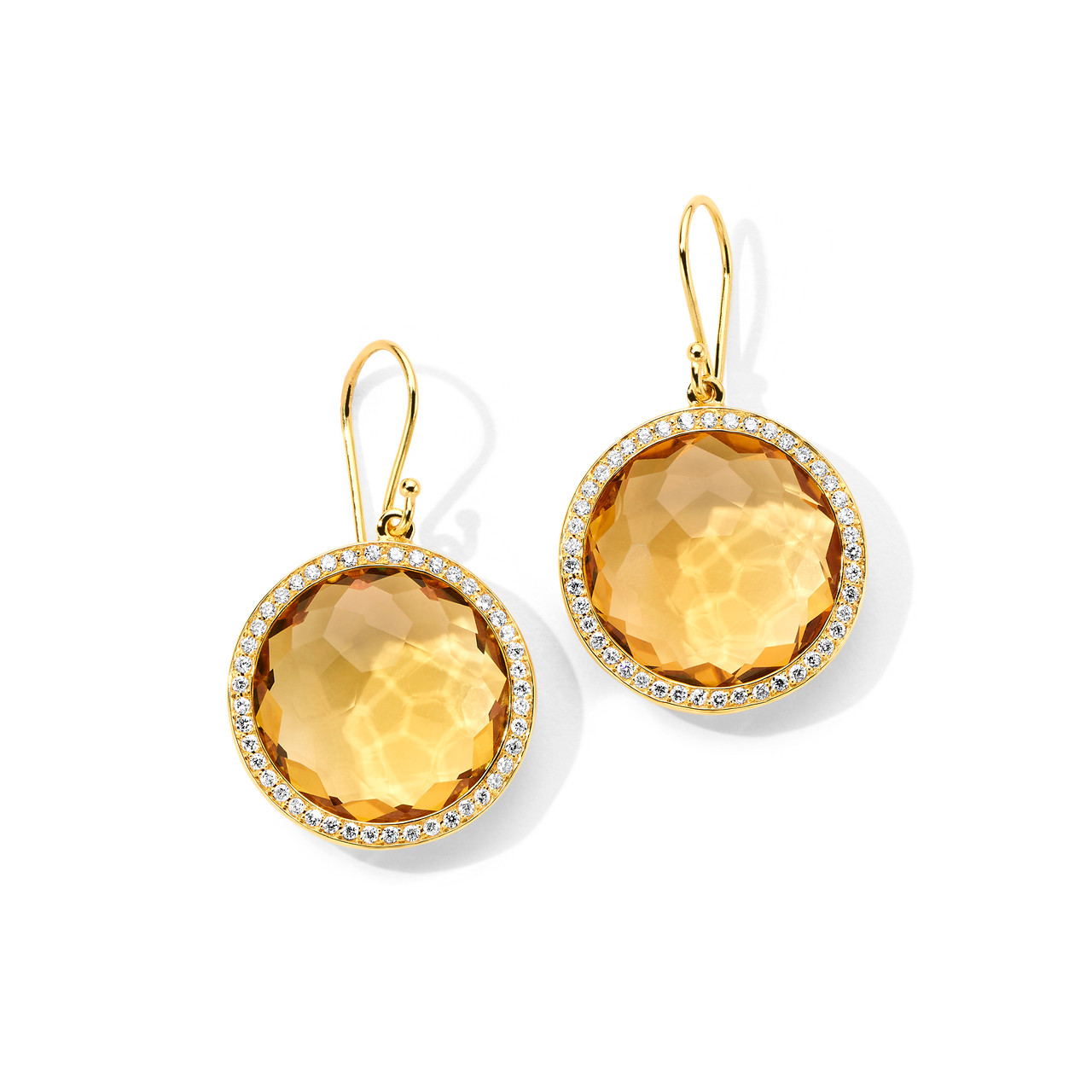 Kiki McDonough Citrine Pear Drop Earrings • As worn by Kate Middleton