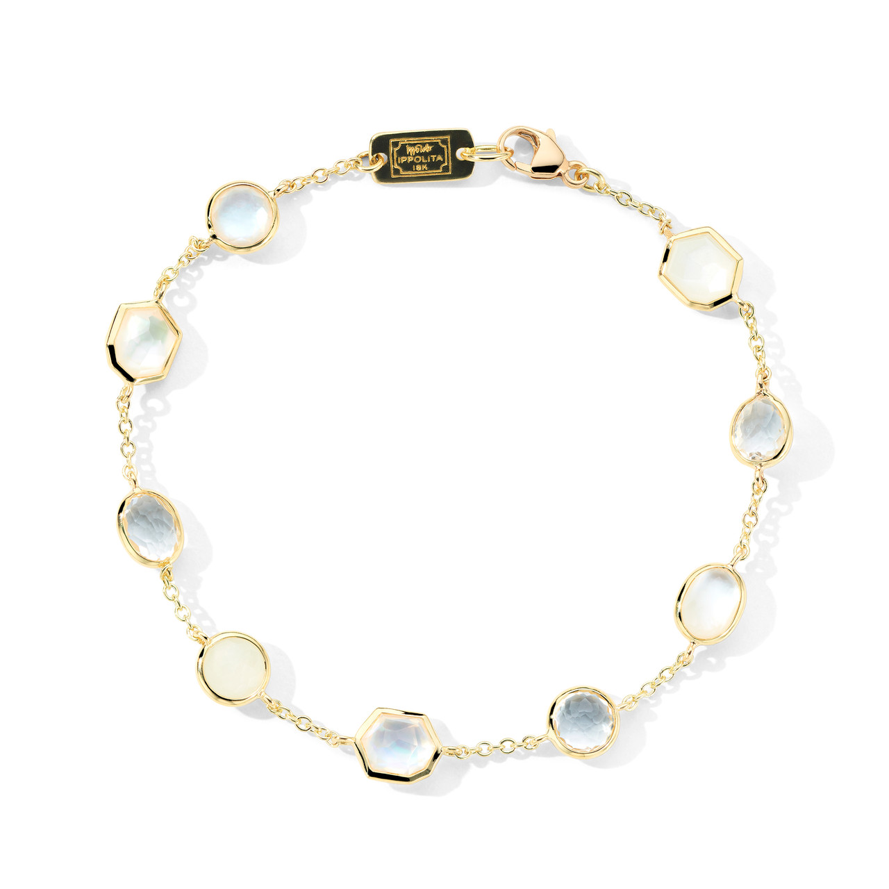 9-Stone Bracelet in 18K Gold