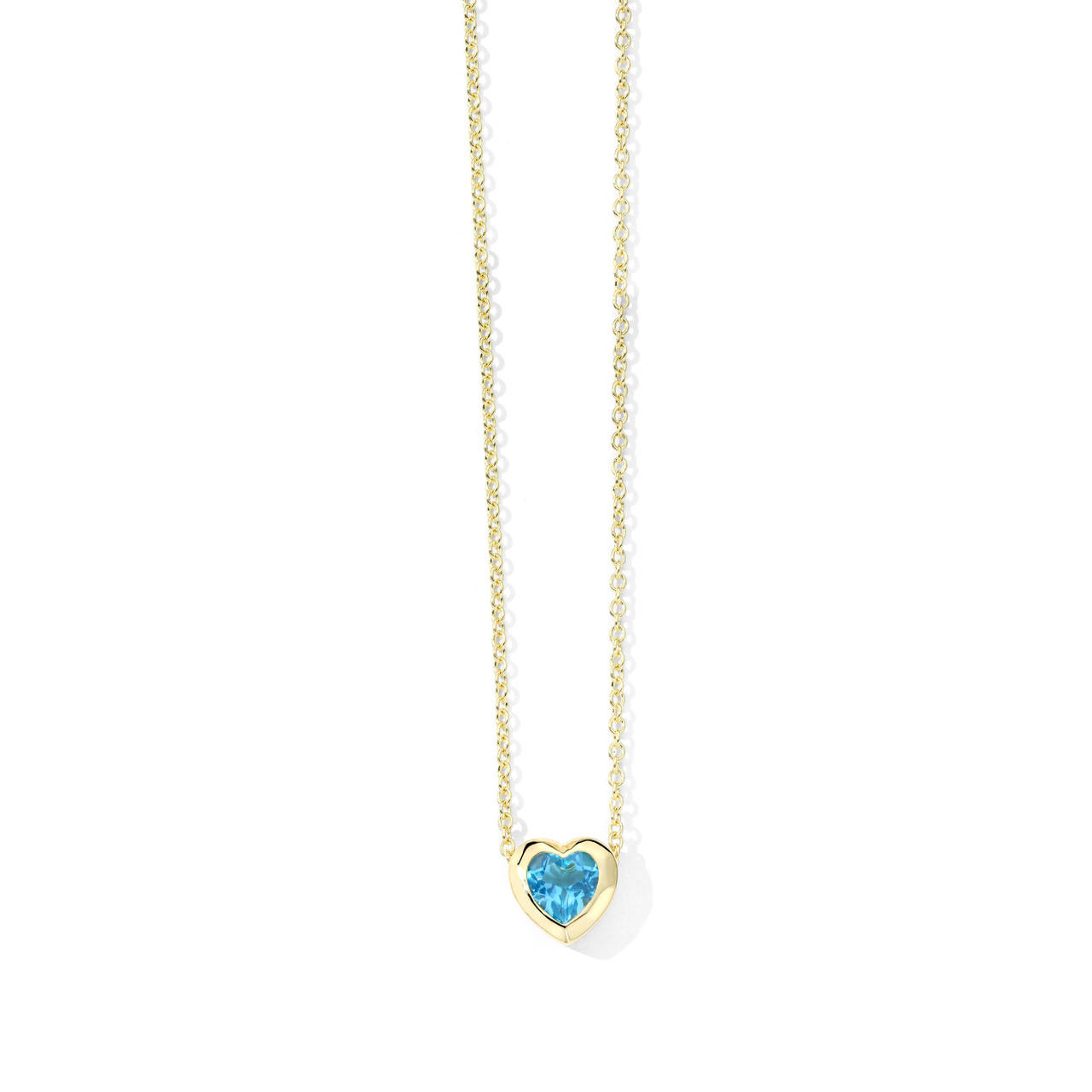 Caramella Heart Pendant Necklace in 18K Gold