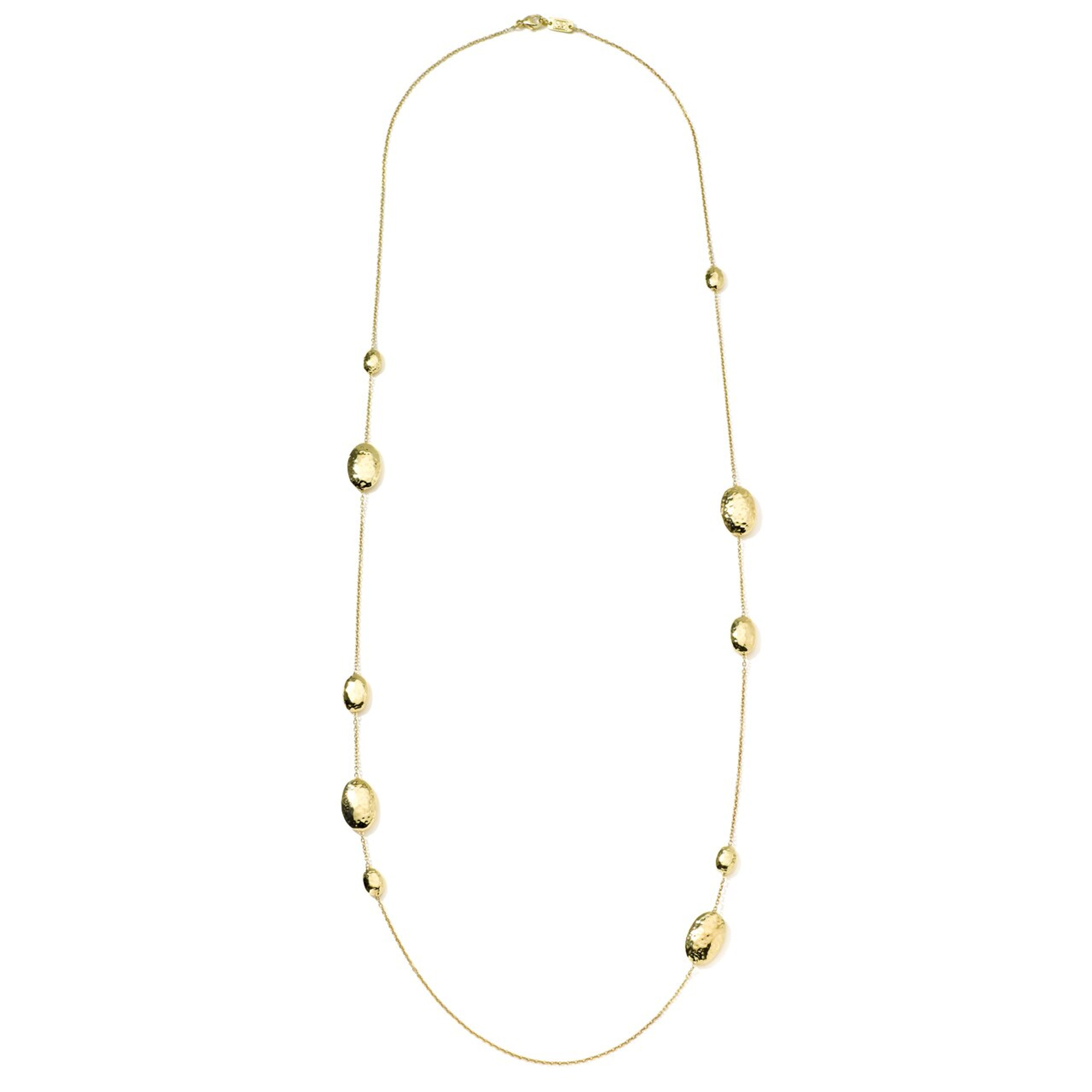 IPPOLITA Classico Long Hammered Multi Station Layering Necklace in 18K Gold