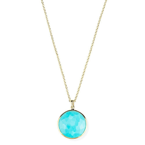 Medium Pendant Necklace in 18K Gold GN197TQ