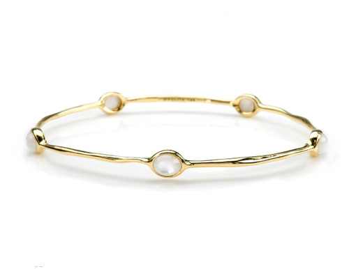 5-Stone Bangle in 18K Gold GB254MOP