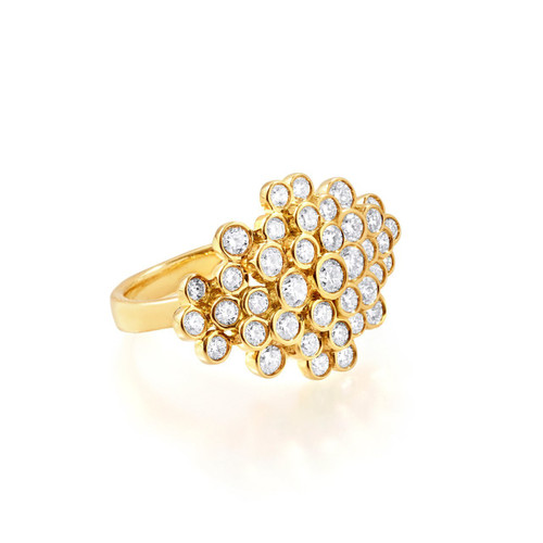 IPPOLITA Starlet Grand Cluster Ring in 18K Gold with Diamonds