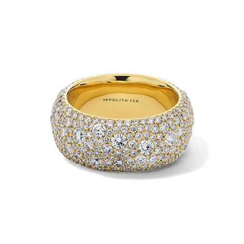 Dune Ring in 18K Gold with Diamonds GR809DIA
