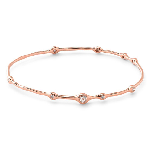 Superstar Bangle in 18K Rose Gold with Diamonds RGB105