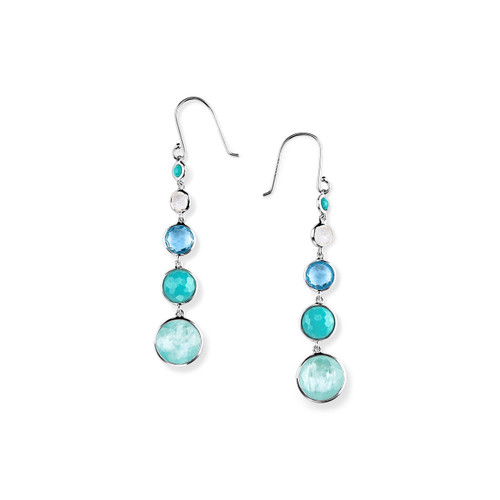 Lollitini 5-Stone Drop Earrings in Sterling Silver SE2106WATERFALL