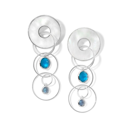 Jet Set Clip Earring in Sterling Silver SE2286BLUEMOONCL