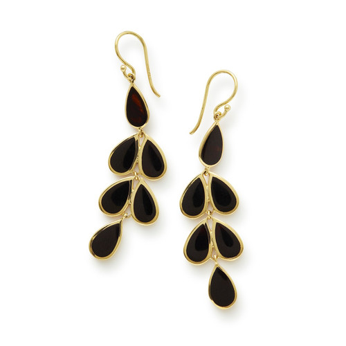 Multi Stone Teardrop Earrings in 18K Gold GE1544NX