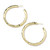 Medium Hammered Hoop Earrings in 18K Gold GE268