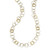 Crinkle Hammered Jet Set Necklace in 18K Gold GN177X37